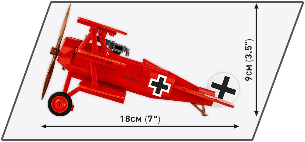 COBI Historical Collection: Great War FOKKER DR.1 &#x22;RED BARON&#x22; Plane