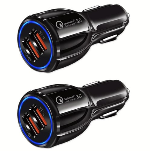 2 Pack Pbg 2 Port Usb Fast Car Charger Adapter For Devices