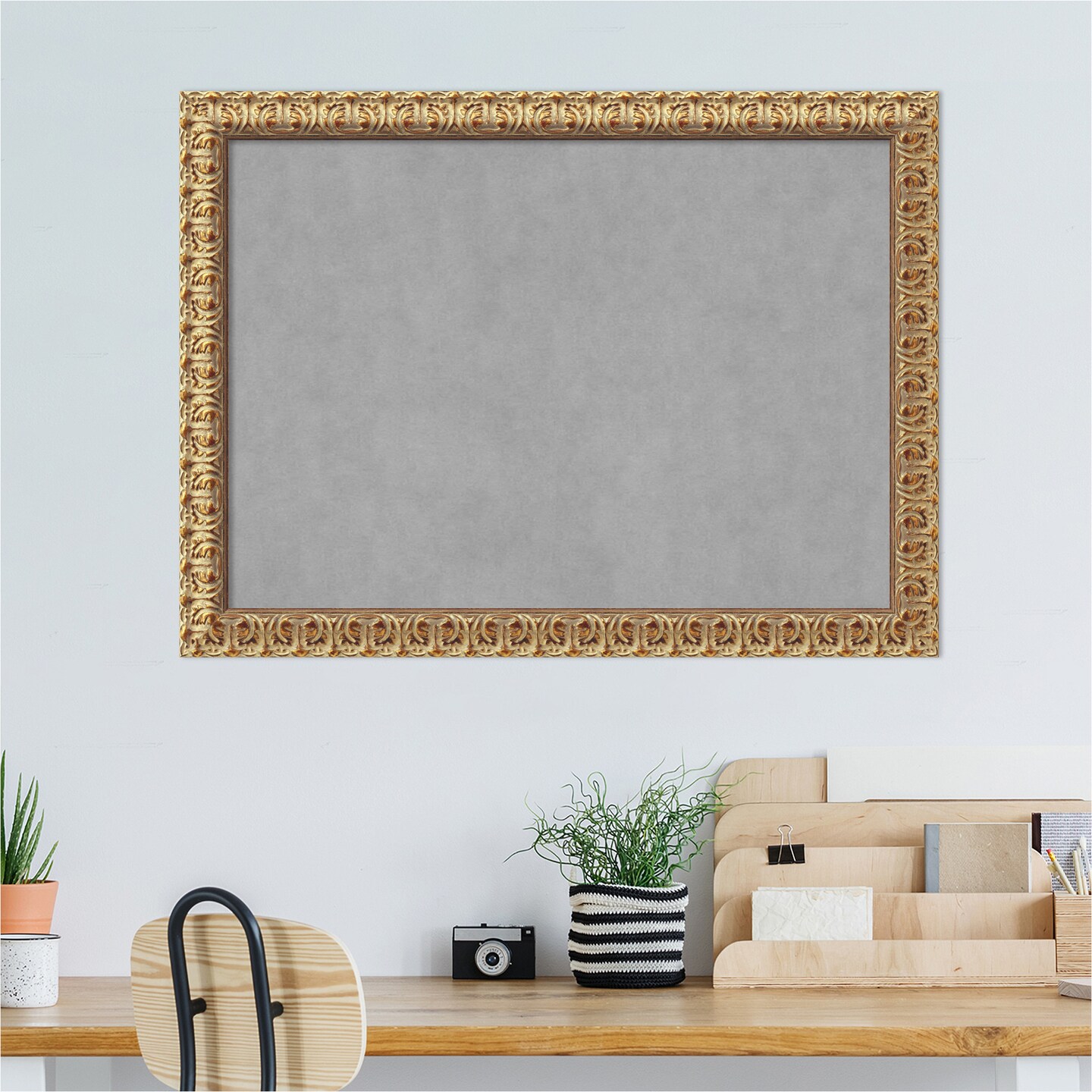 Florentine Gold Wood Framed Magnetic Board