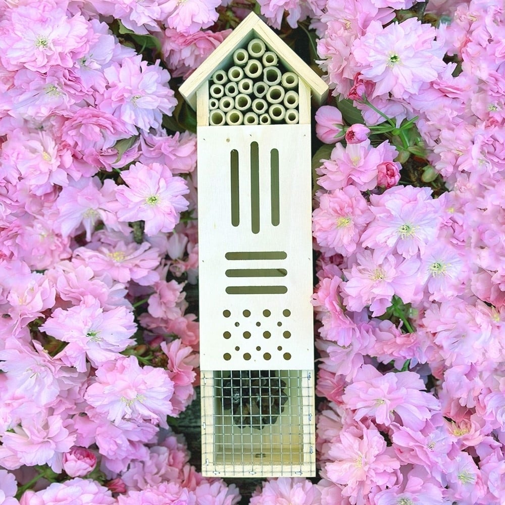 Pollination Palace Wooden Insect Home For Bees Butterflies Ladybugs 24 Inch