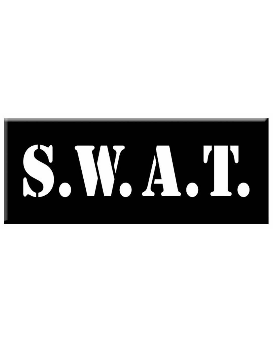SWAT Team Iron On Applique Costume Police Task Force Patch Accessory