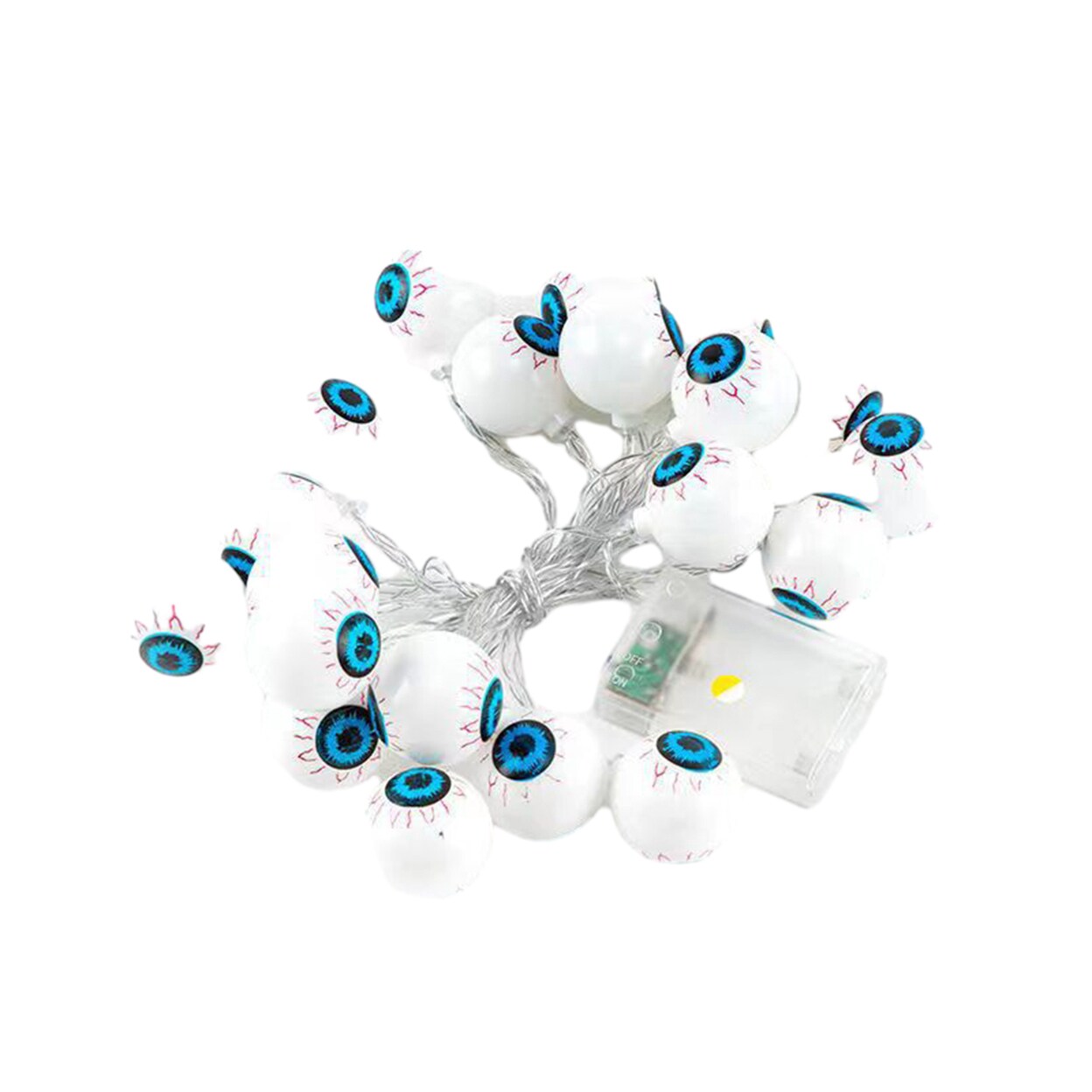 Halloween Ghost Eye Light Spooky Led Create Haunting Atmosphere Ornamental Twinkling Eyeball String Light