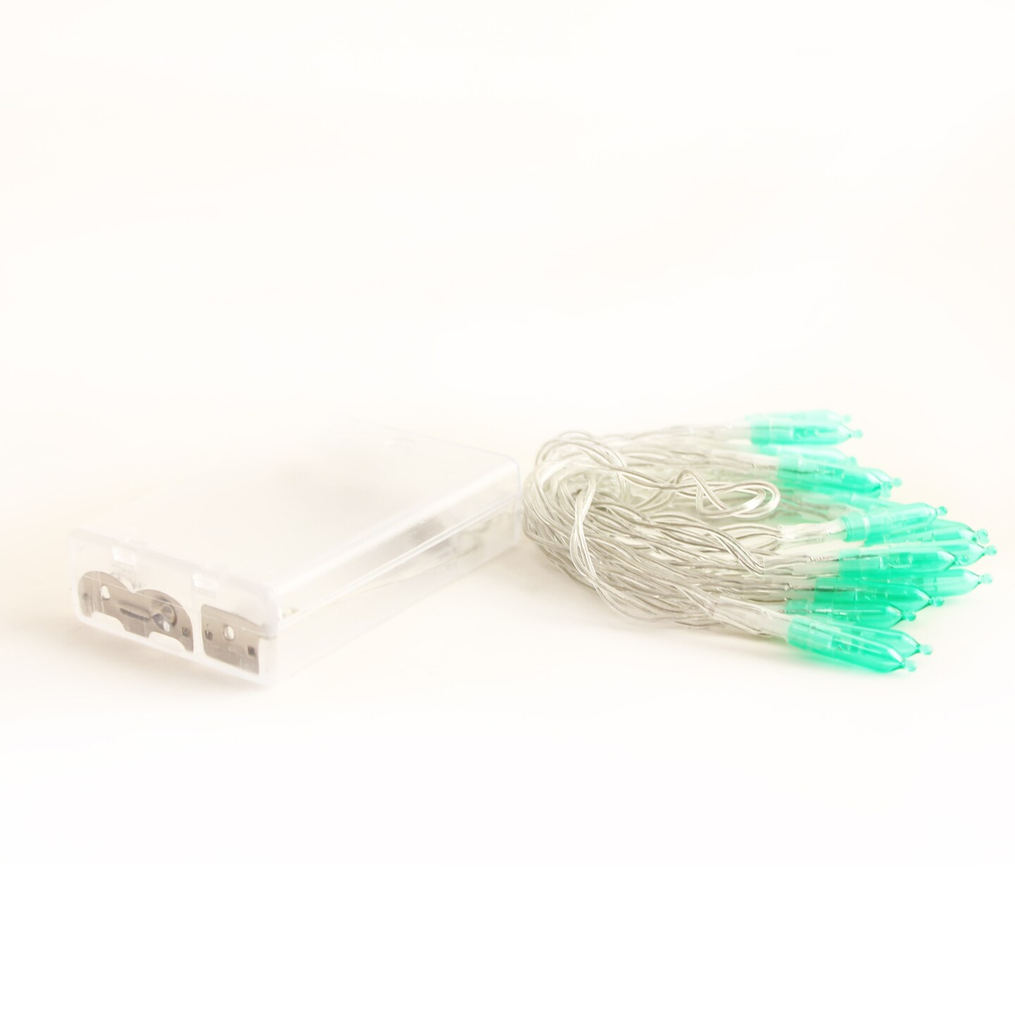 Perfect Holiday 20 LED M5 STRING LIGHTS,4" BULB SPACING,12" LEAD WIRE, W/3AA INDOOR BATTERY BOX