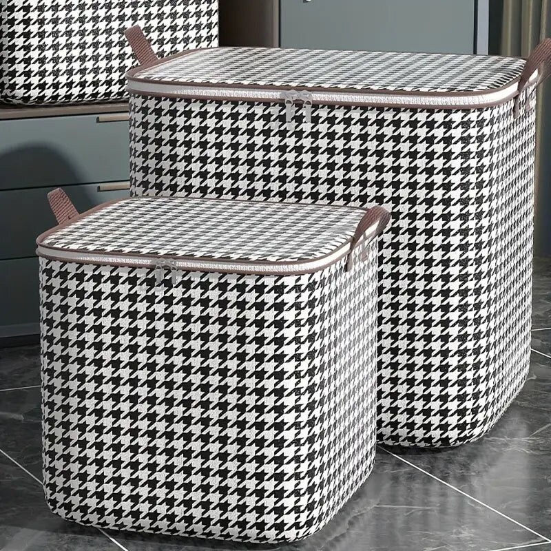 2-Pack: Quilt Storage Bag Organizer Non-Woven Foldable Wardrobe Space Saving Bag