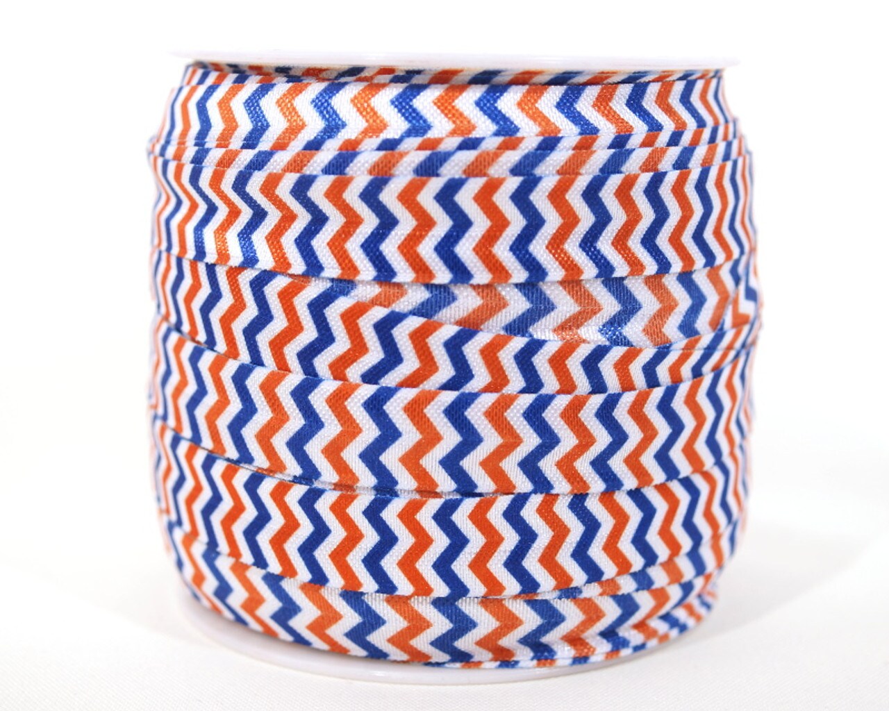 5/8 x 50 Yards Multi Colored Chevron Fold Over Elastic Sewing Trim