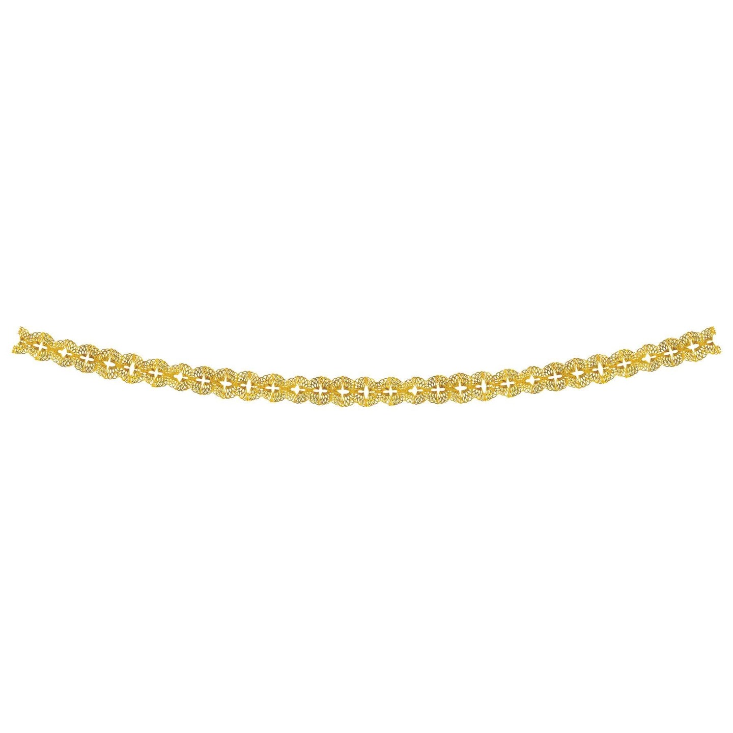 12 Pack Beistle Metallic Party Garland - Gold