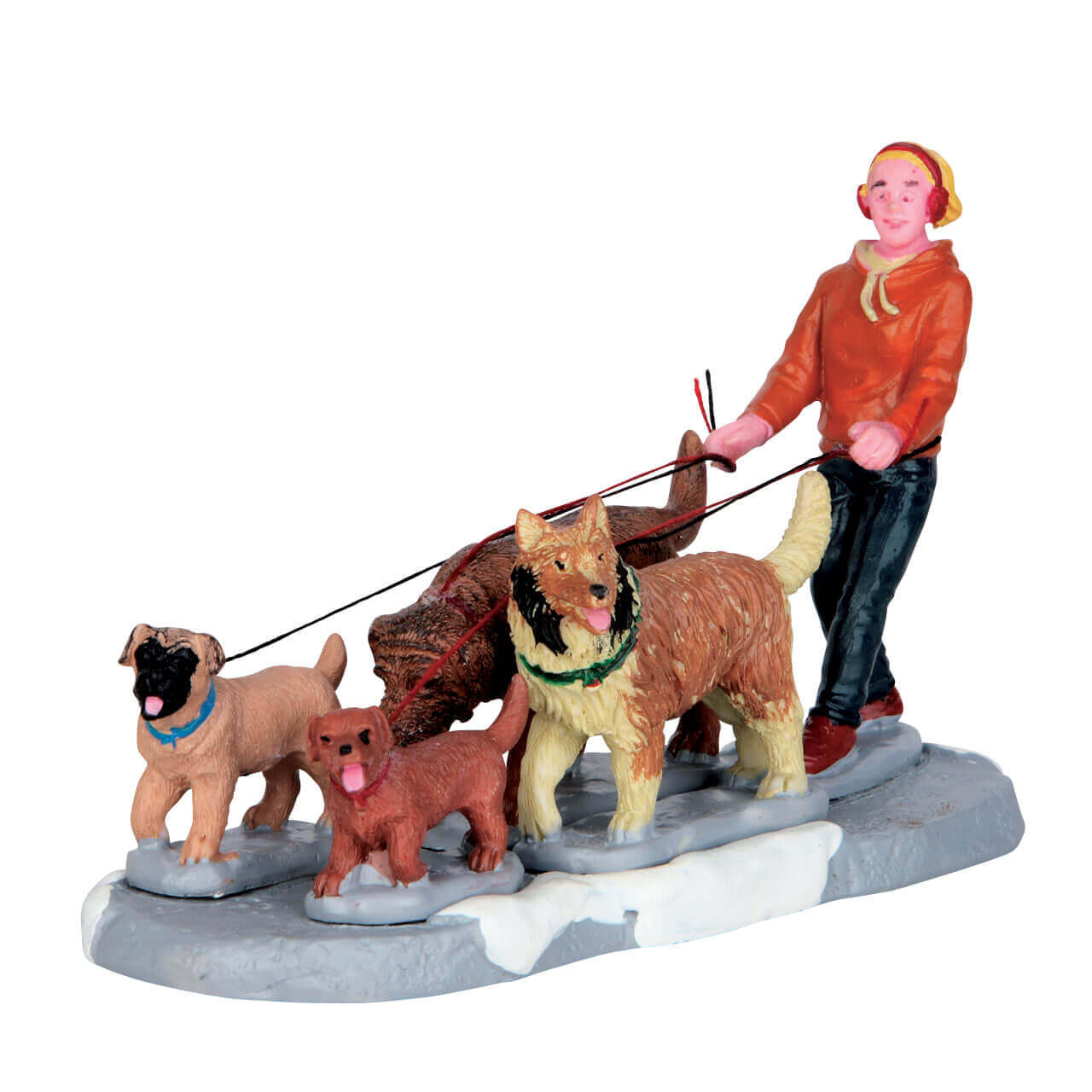 LEMAX &#x22;A Pack Of Pups&#x22; Figurine #62455