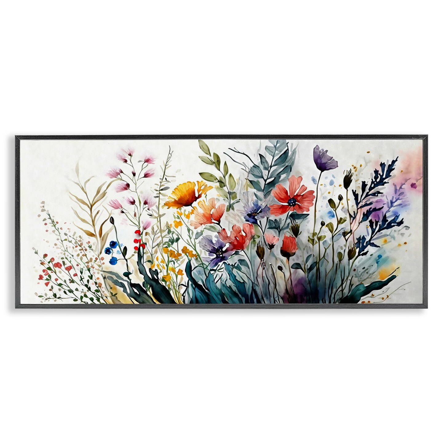Stupell Industries Bold Floral Hues Blooming Nature Framed Giclee Art