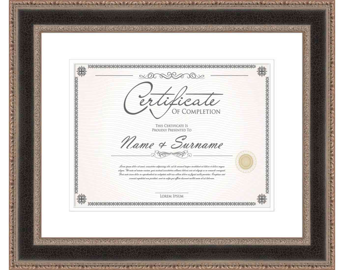 Silver Diploma Frame for Certificate, Acid-Free White Mat, UV Acrylic, Backing, and Hanging Hardware, 8 Sizes Available
