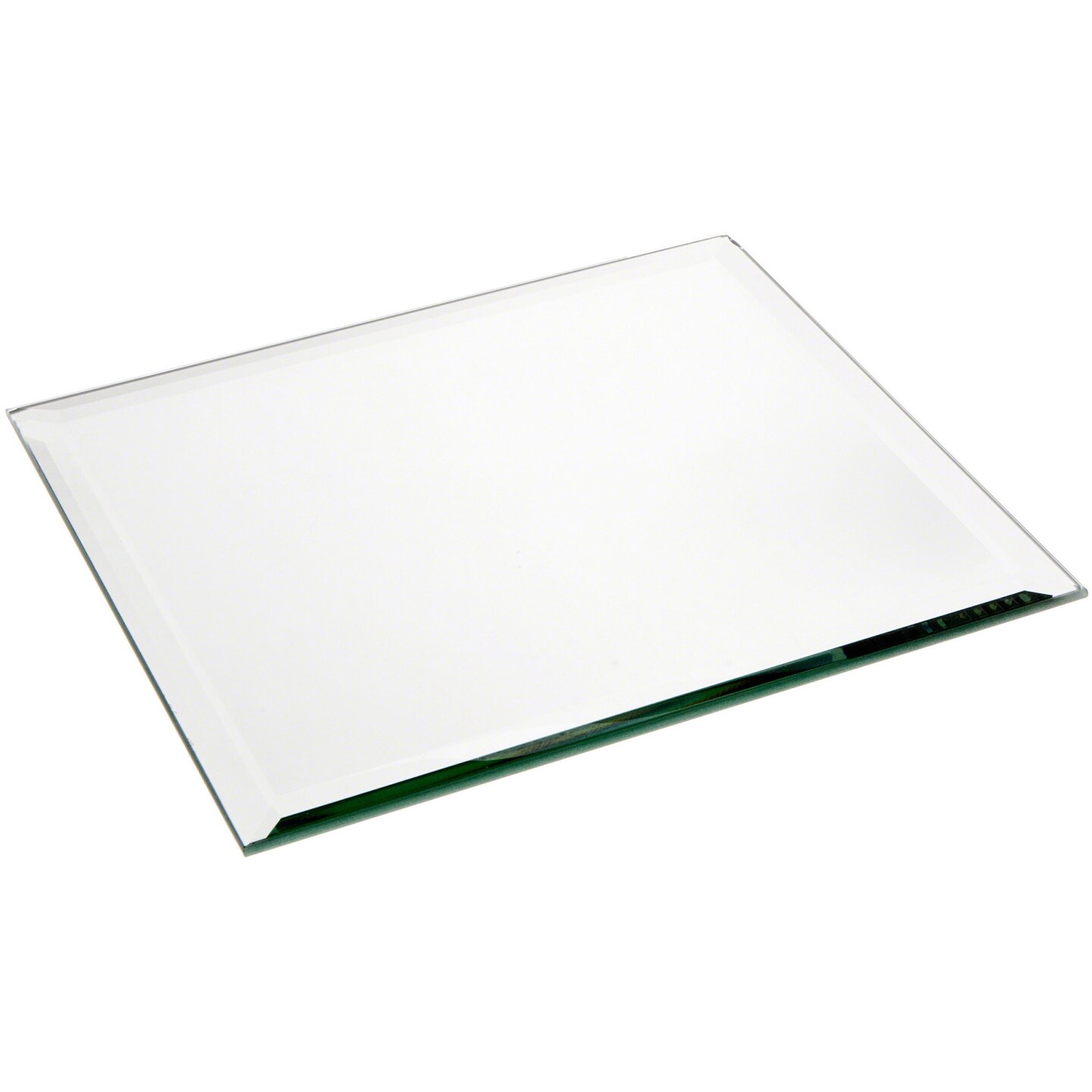 Plymor 8&#x22; Square, 5mm Thick Beveled Glass Mirror