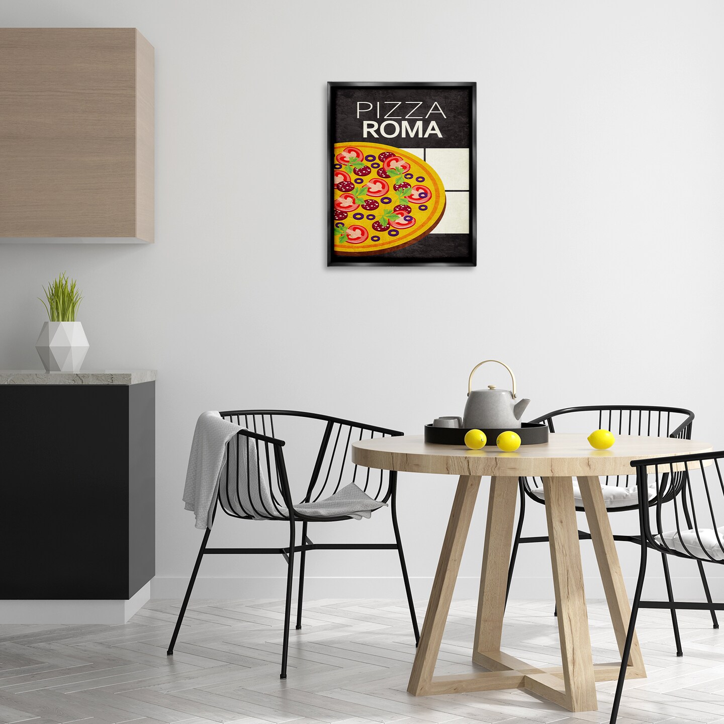 Stupell Industries Pizza Roma Classic Kitchen Floating Frame Design by Kim Allen