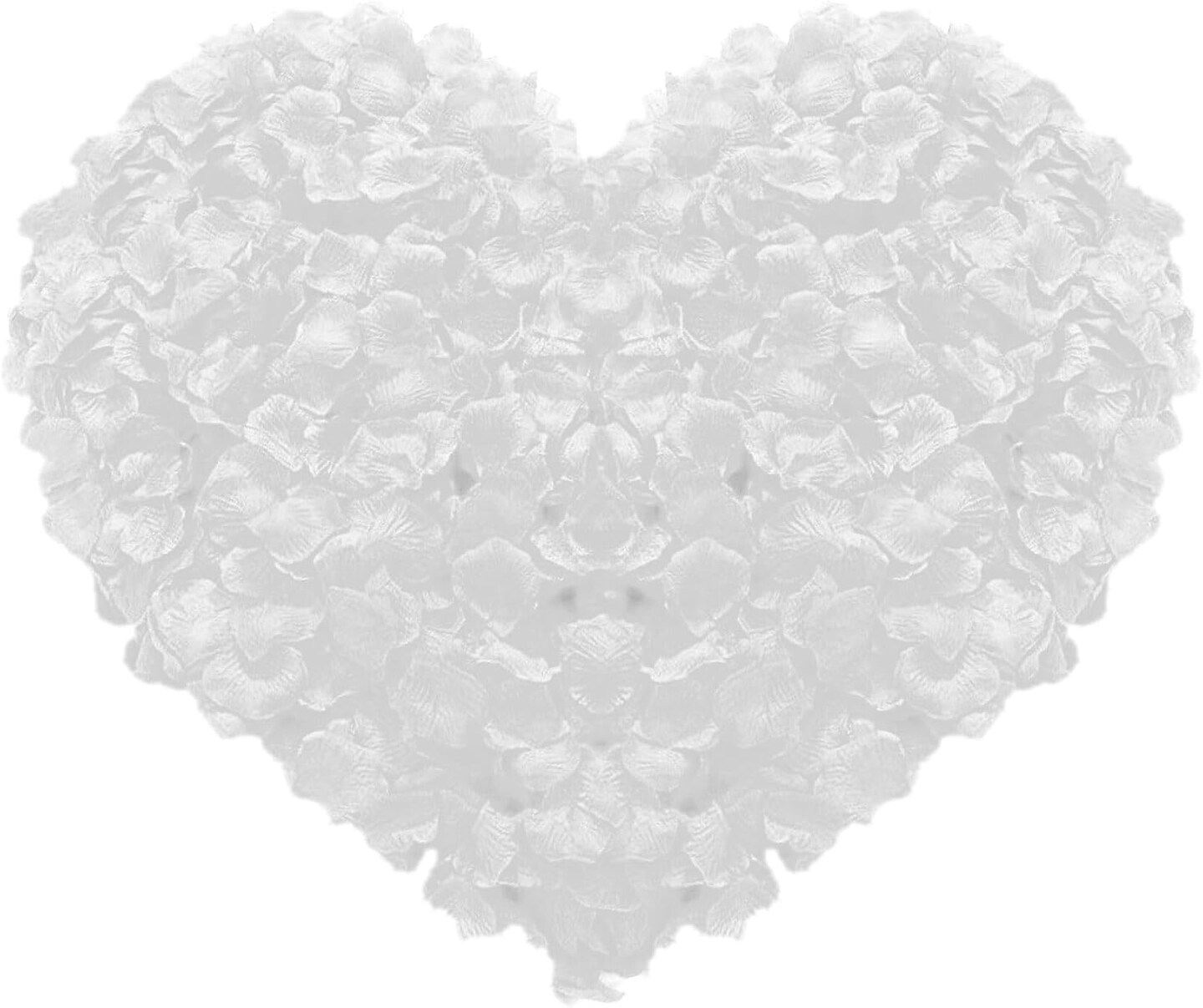 3000 pcs White Rose Flower Petals Artificial Flowers Silk Rose Petals Fake Rose Petals for Romantic Night Valentine &#x27; Day Wedding Party Flower Decorations