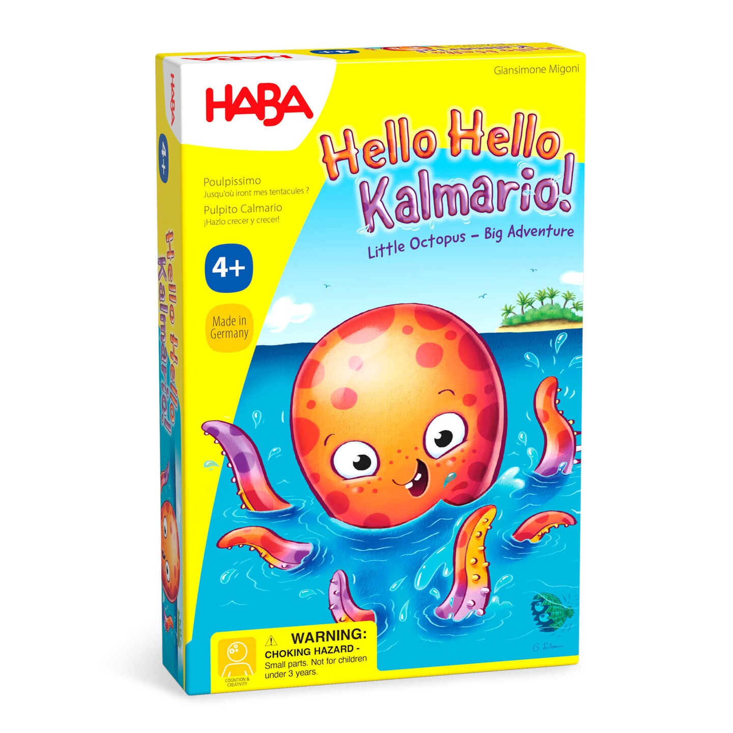 HABA Hello Hello Kalamario: Ages 4+ Fun Octopus Toy Board Game for Kids and Puzzle Games - Family Games for Family Game Night and Classroom Games