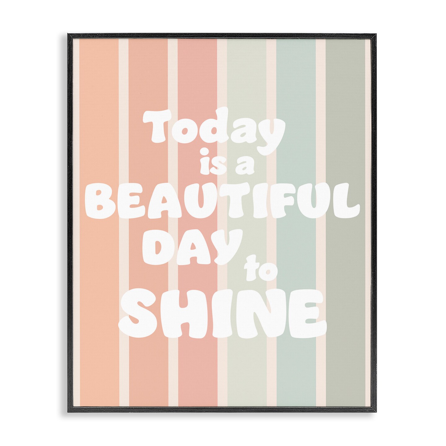 Stupell Industries Beautiful Day To Shine Framed Giclee Design by Leah Straatsma