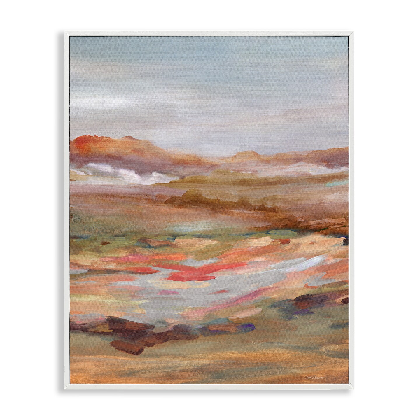 Stupell Industries Dynamic Abstract Desert Framed Giclee Design by Carol Robinson