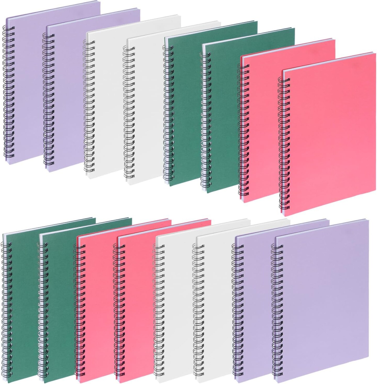 A5 Spiral Notebooks 6x8 inch Small Spiral Notebook College Ruled Hardcover Sketchbook Journals Wirebound Memo Notepads, 100 Pages, 50 Sheets for Office School Supplies