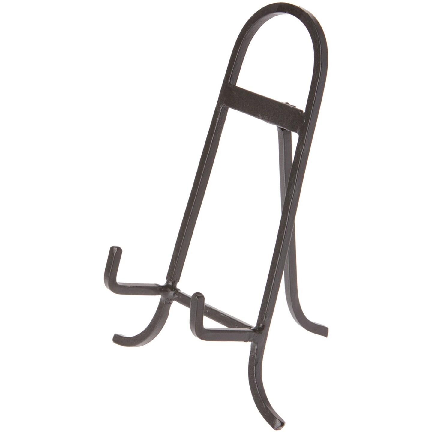 Bard's Antique Black Wrought Iron Easel, 8.75" H x 7" W x 4" D (For 7.5" - 12" Plates)