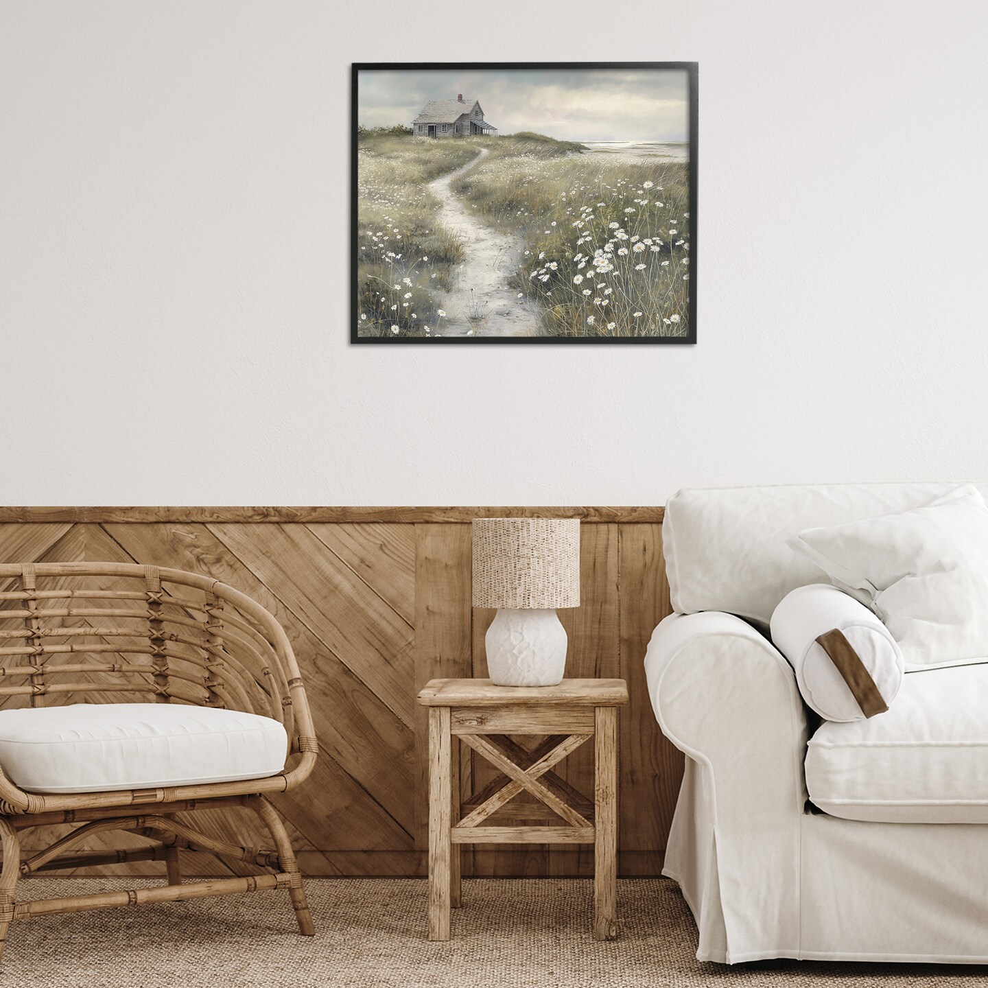 Stupell Industries Path To Coastal Cottage Framed Giclee Design by Imagine It Images