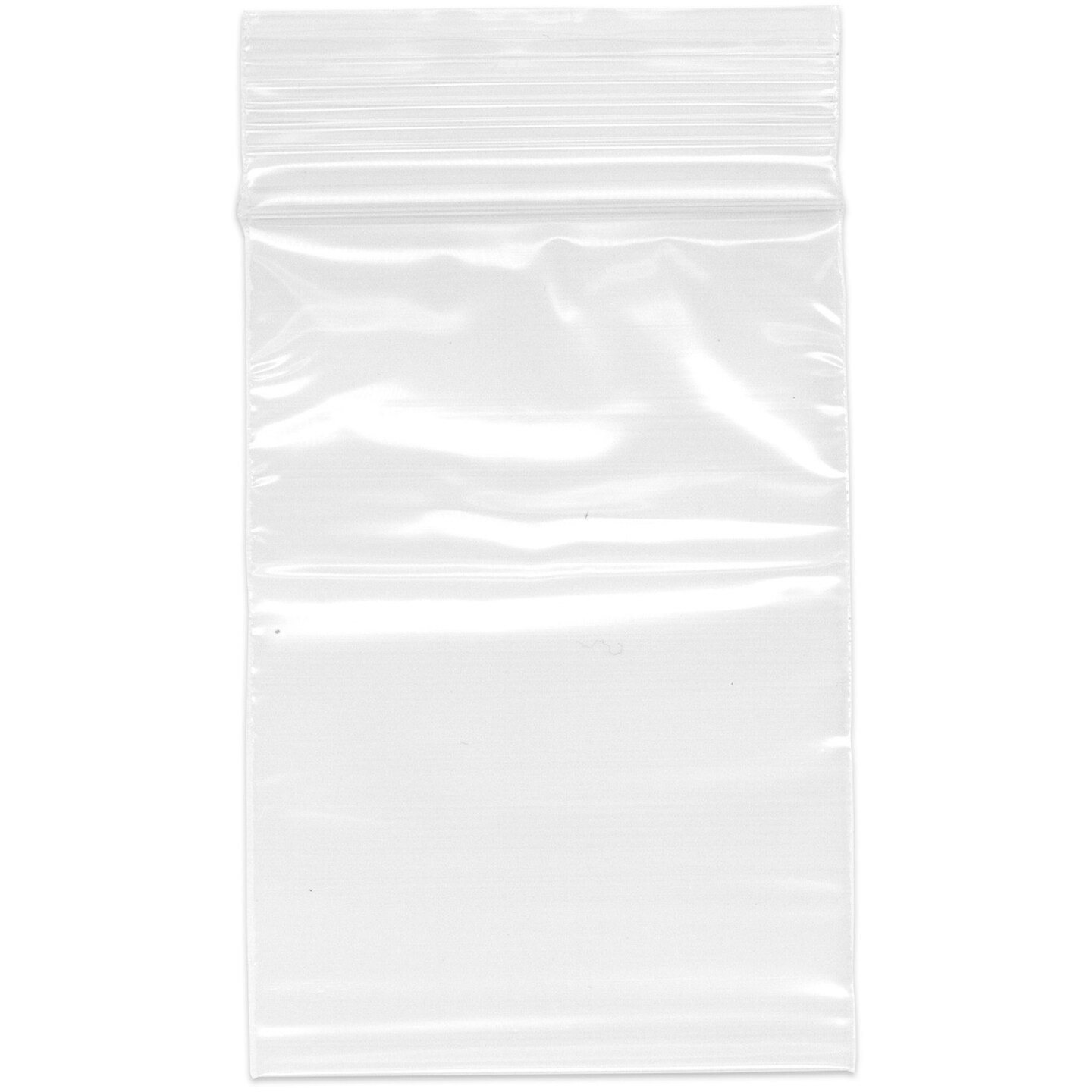 Plymor 2.5&#x22; x 3.5&#x22;, 2 Mil Zipper Reclosable Plastic Bags