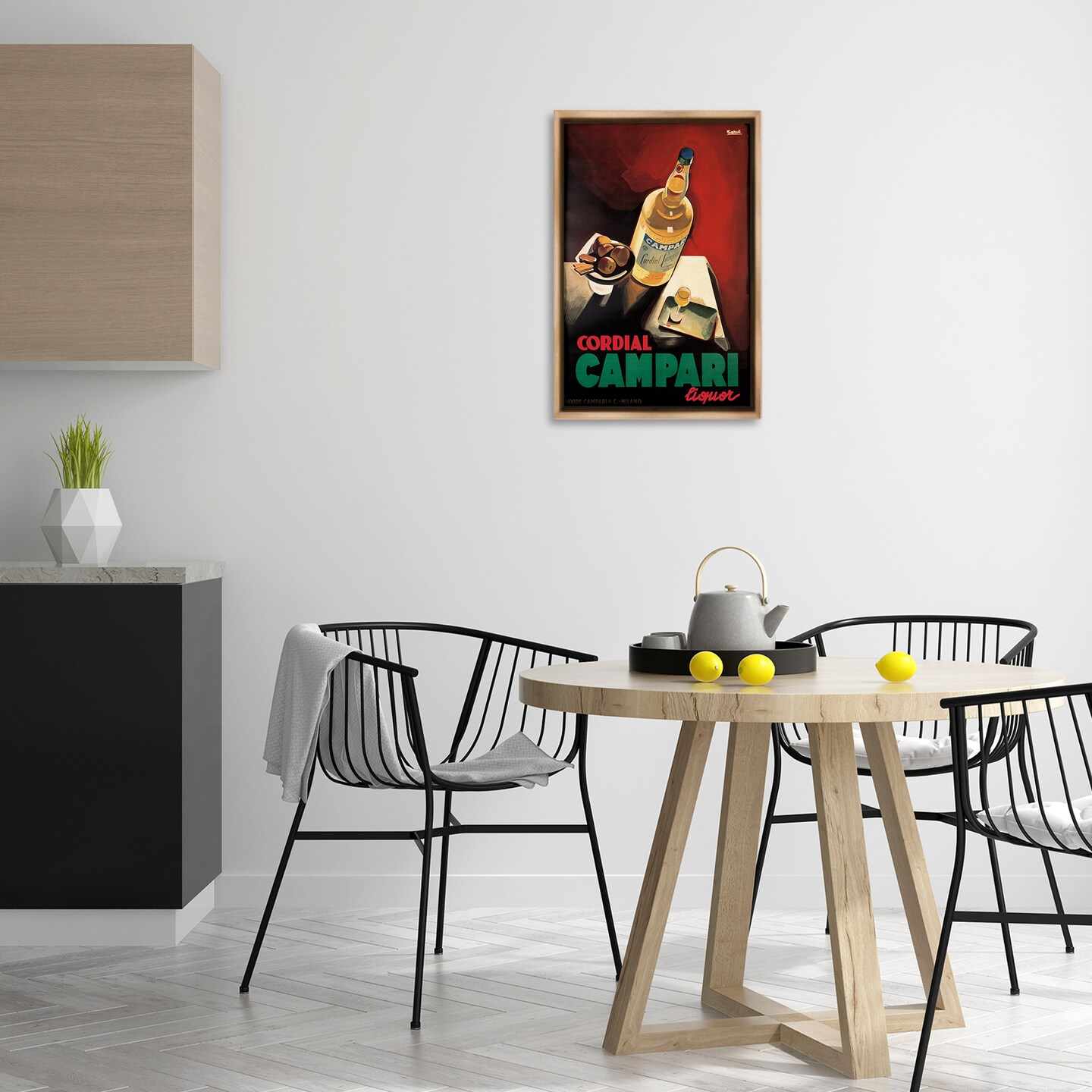 Stupell Industries Vintage Campari Wine Floating Frame Design by Marcus Jules