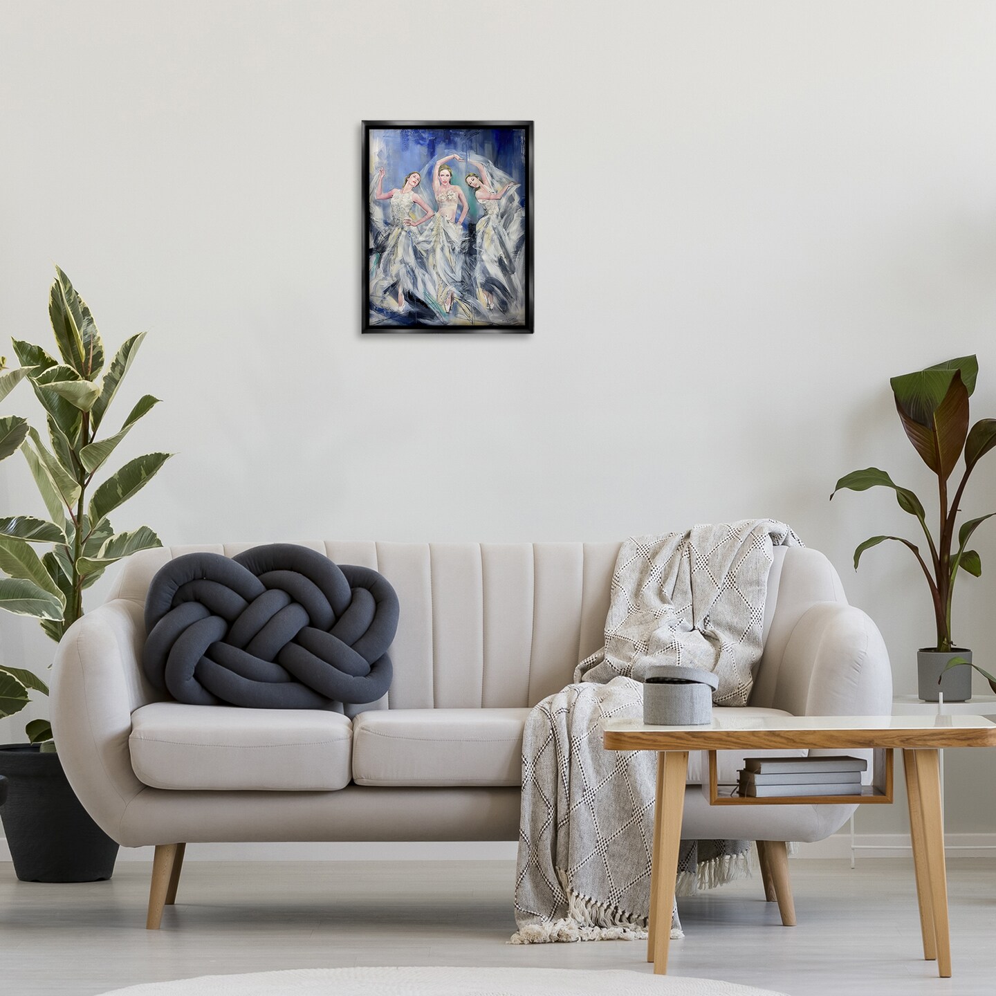 Stupell Industries Fashionable Dancer Trio Floating Frame Design by Lucille Lee