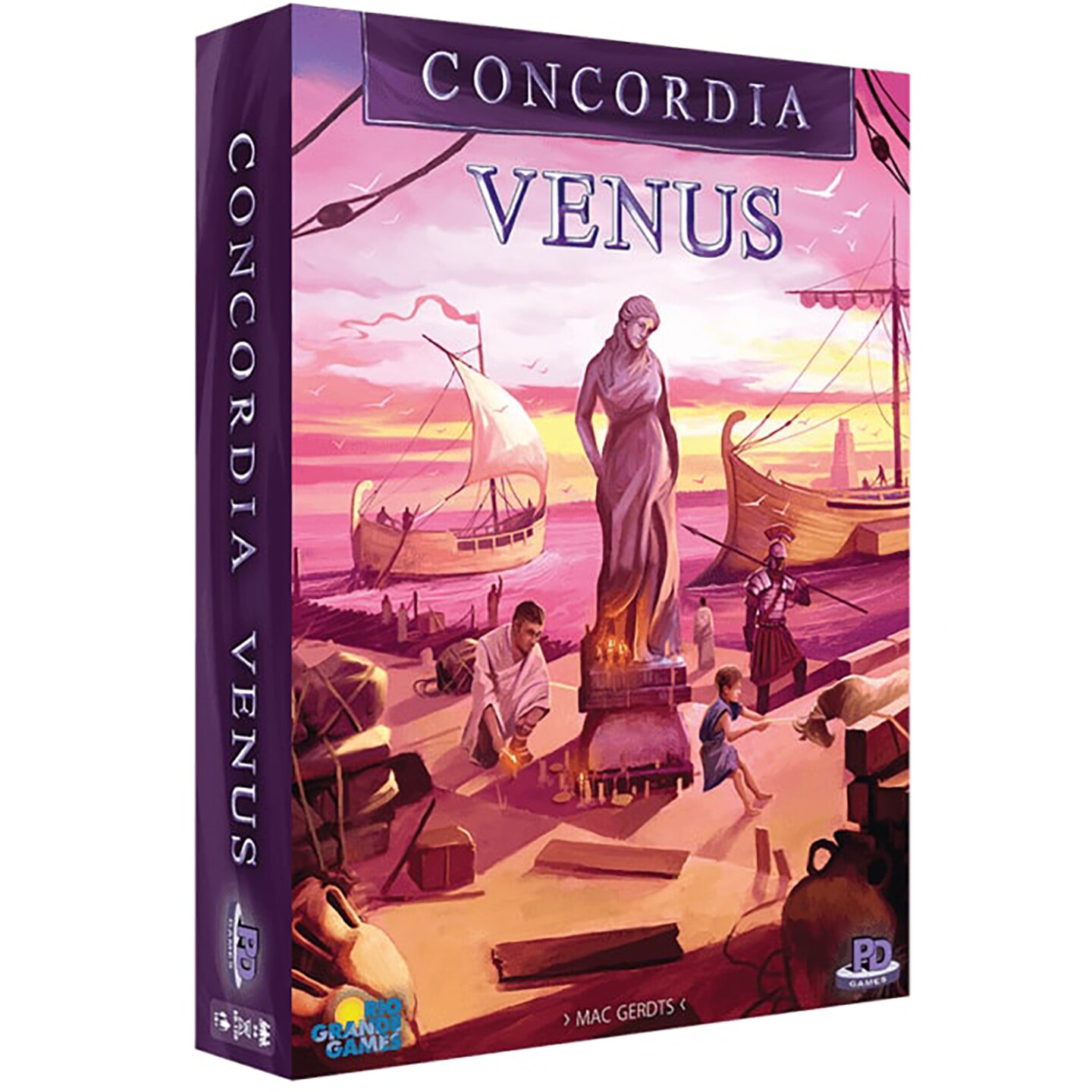 Rio Grande Games: Concordia Venus - Deck-Building Board Game, Expansion & Base Game, Economic Development, Play In Teams, Age 13+, 2-6 Players, 45 Min
