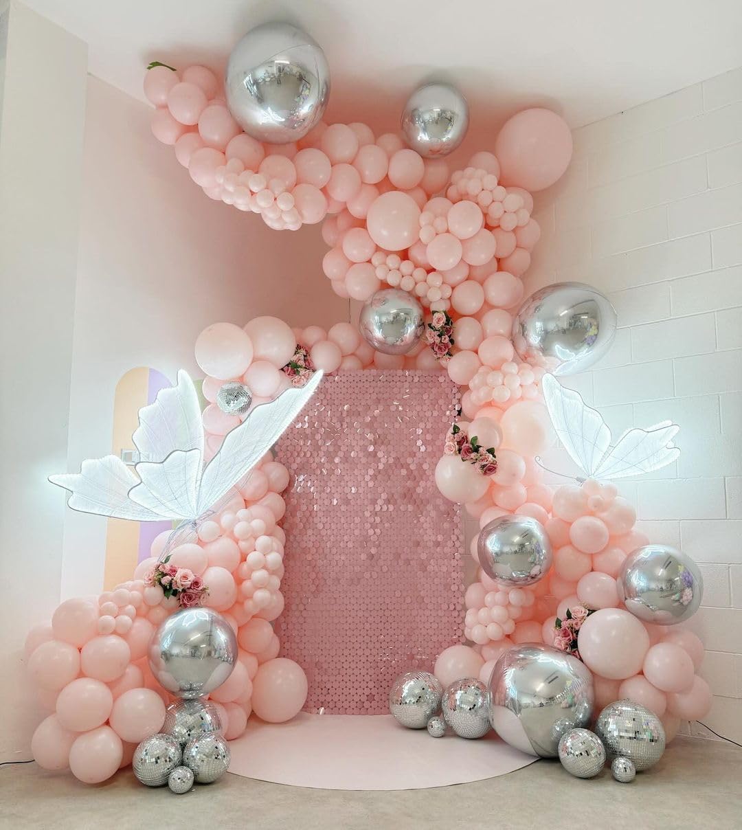 Pastel Pink Latex Party Balloons - 100 Pack 12 inch Round Helium Light Pink Baby Pink Balloons for Wedding Baby Shower Gender Reveal Birthday Party Decoration