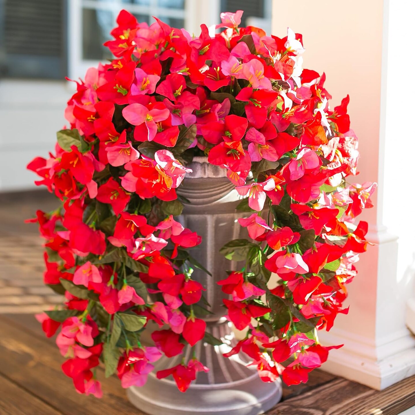 2pcs Fake Faux Bougainvillea Artificial Flowers Plants