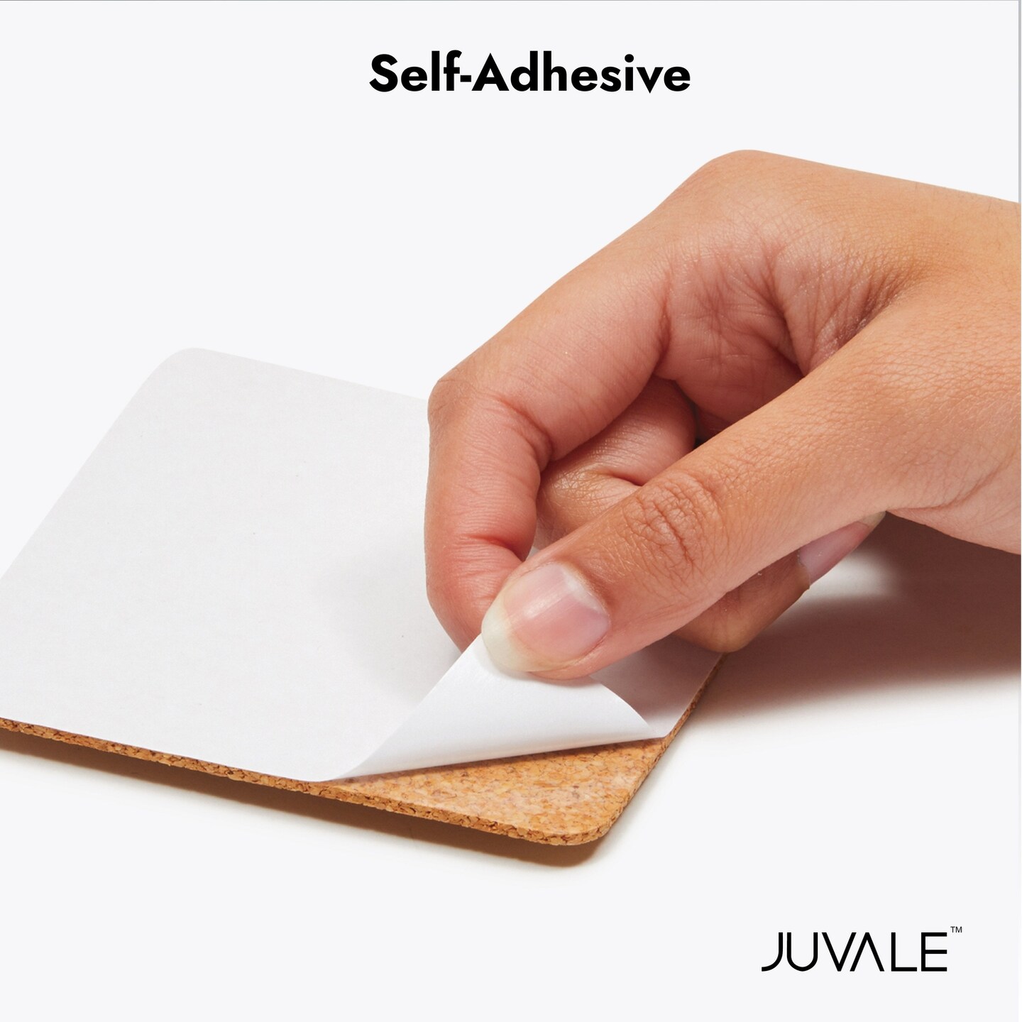 Juvale 50 Pack Square Self Adhesive Cork Board Backings for DIY Crafts, Projects, Customizable Blank Tiles, Cork Squares for Coasters, Decor (1.5 mm Thick, 3.7 in Length)