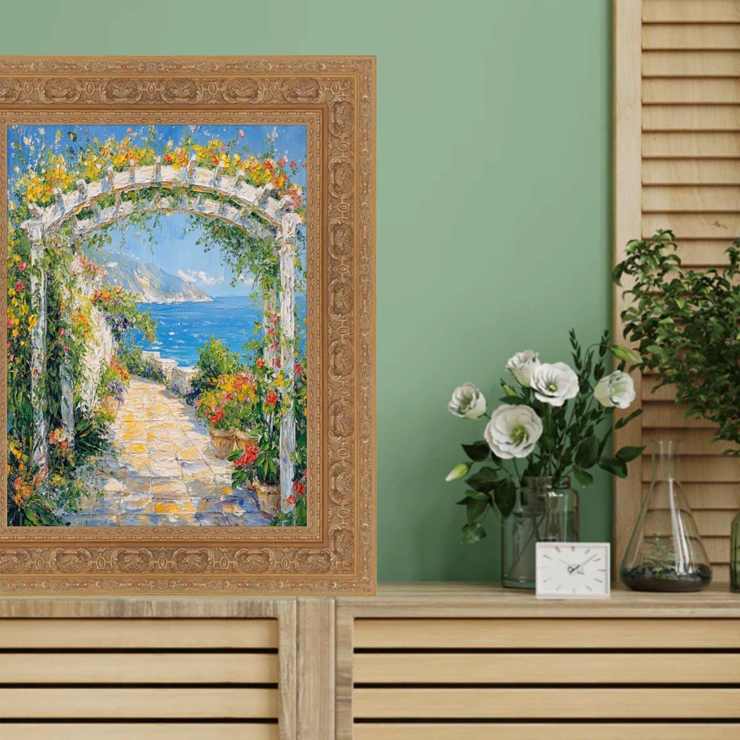Wide Sistine Chapel Gold Italian Picture Frame 16x20 frame