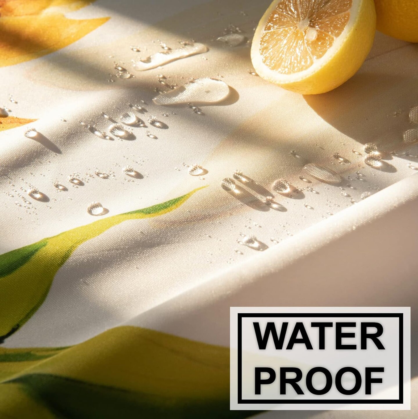 Summer Sunflower and Lemonade Watercolor Style Tablecloths 60*120, Sunflowers Table Cloth Floral Table Cover, Water Resistant Morocco Lemon and Sun Flowers Oblong Tablecloth - Summer Flower Table Settings