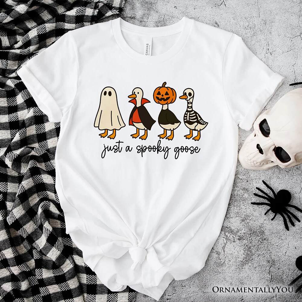 Just a Spooky Goose T-Shirt, Funny Halloween Costumes Tee