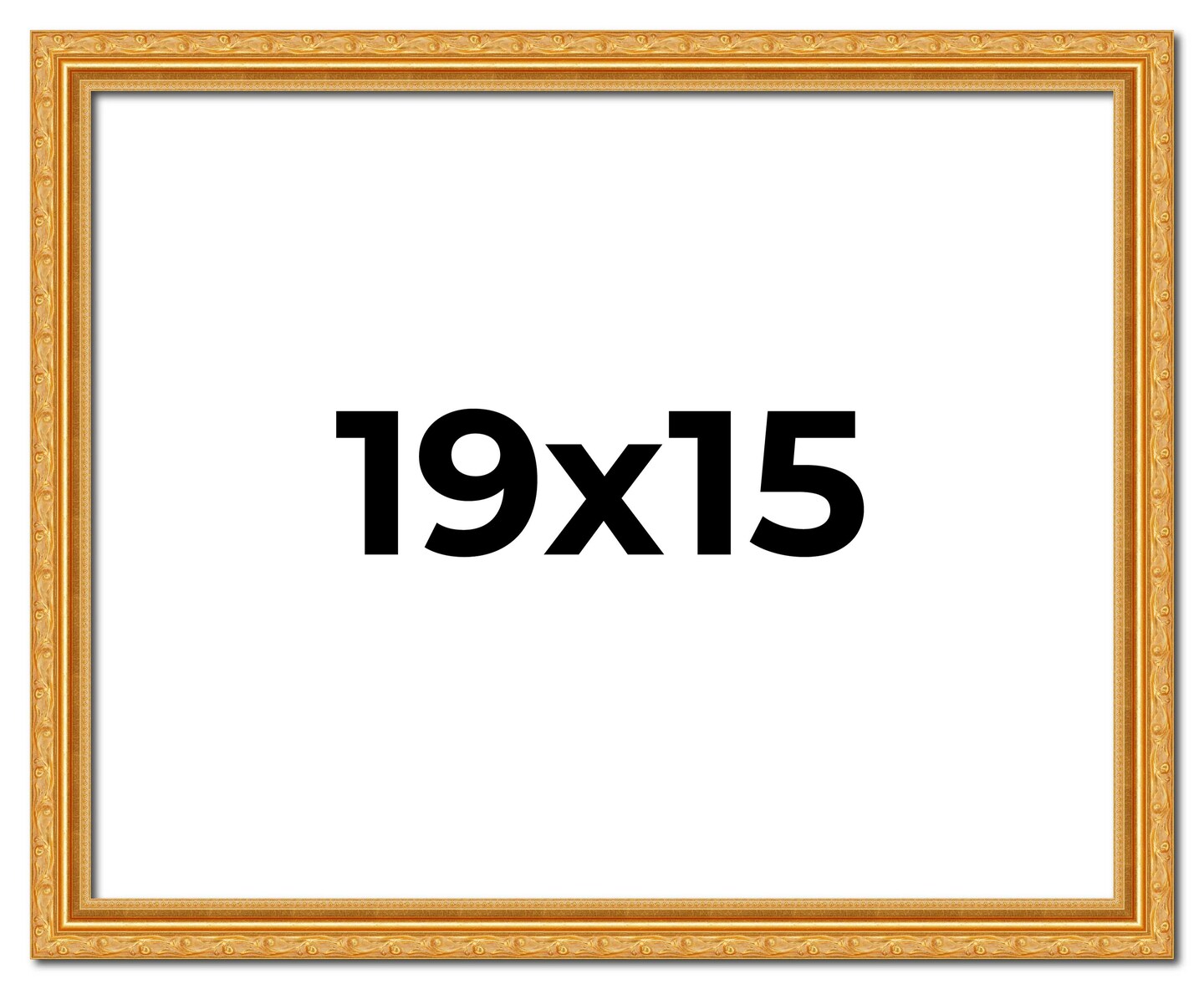 19x15 Solid Wood Antique Picture Frame with UV-Resistant Acrylic & Acid-Free Backing, Available in 4 Finishes: Bronze, Gold, Silver, and Gold with Black