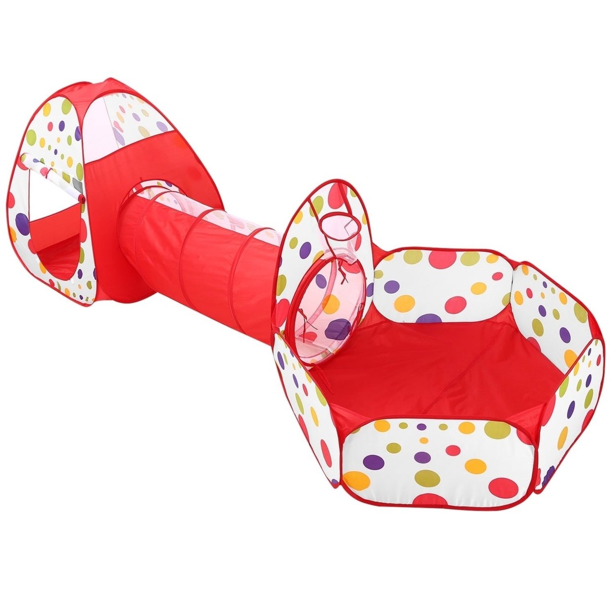 3 In 1 Child Crawl Tunnel Tent Kids Play Tent Ball Pit Set Foldable Children Play House Pop-Up Kids Tent