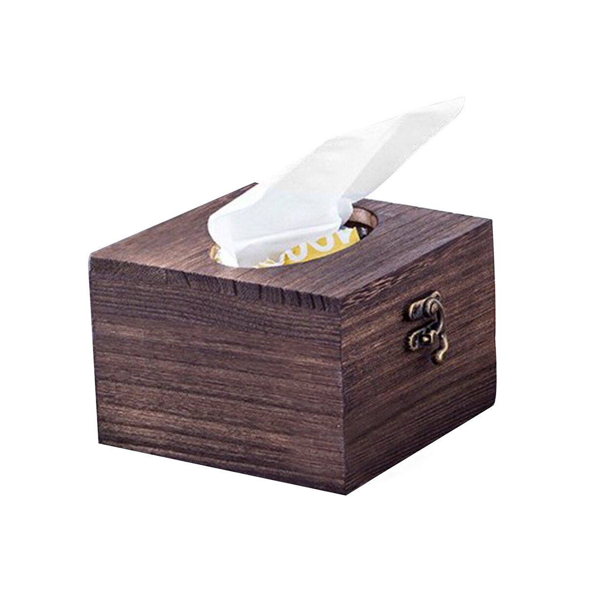 Wooden Tissue Box Paper Napkin Holder Dispenser Case Bathroom Office Desk Decor