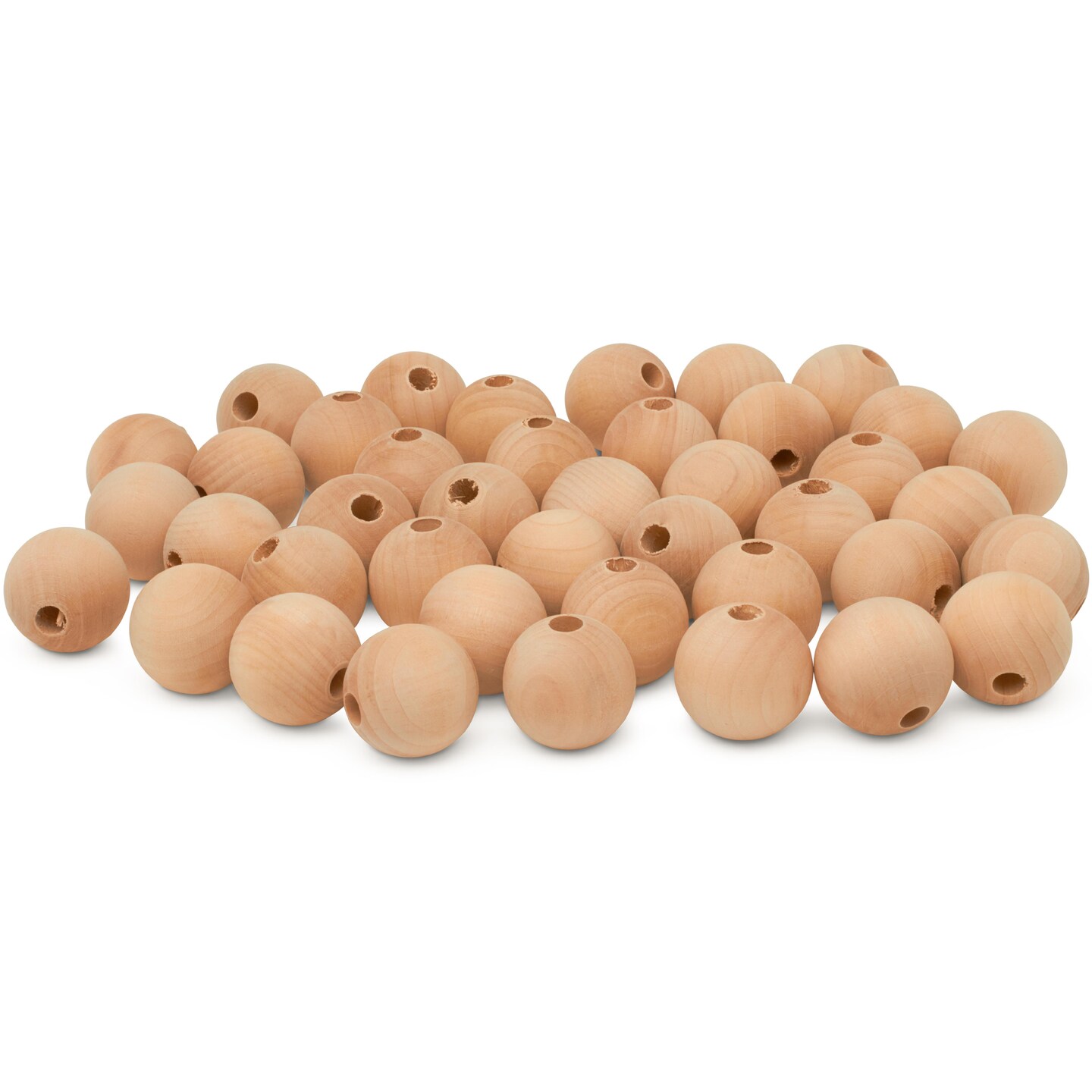 Unfinished Wooden Ball Beads, Multiple Sizes | Woodpeckers