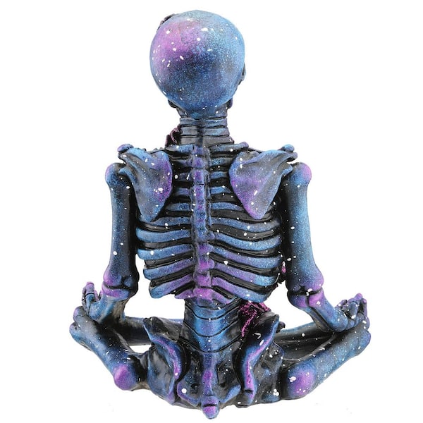 Halloween 10&#x22; LED Purple Galaxy Skeleton Decor