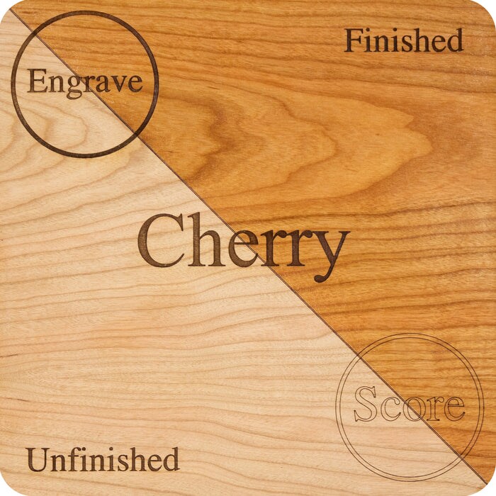 6mm or 3mm, 12”x19” Premium Unfinished or Finished Two Sided with MDF Core, Glowforge Ready | Walnut, Cherry, Maple, Red Oak, White Oak, Alder, Pine, Cedar, Sapele, Mahogany, Hickory, Bamboo