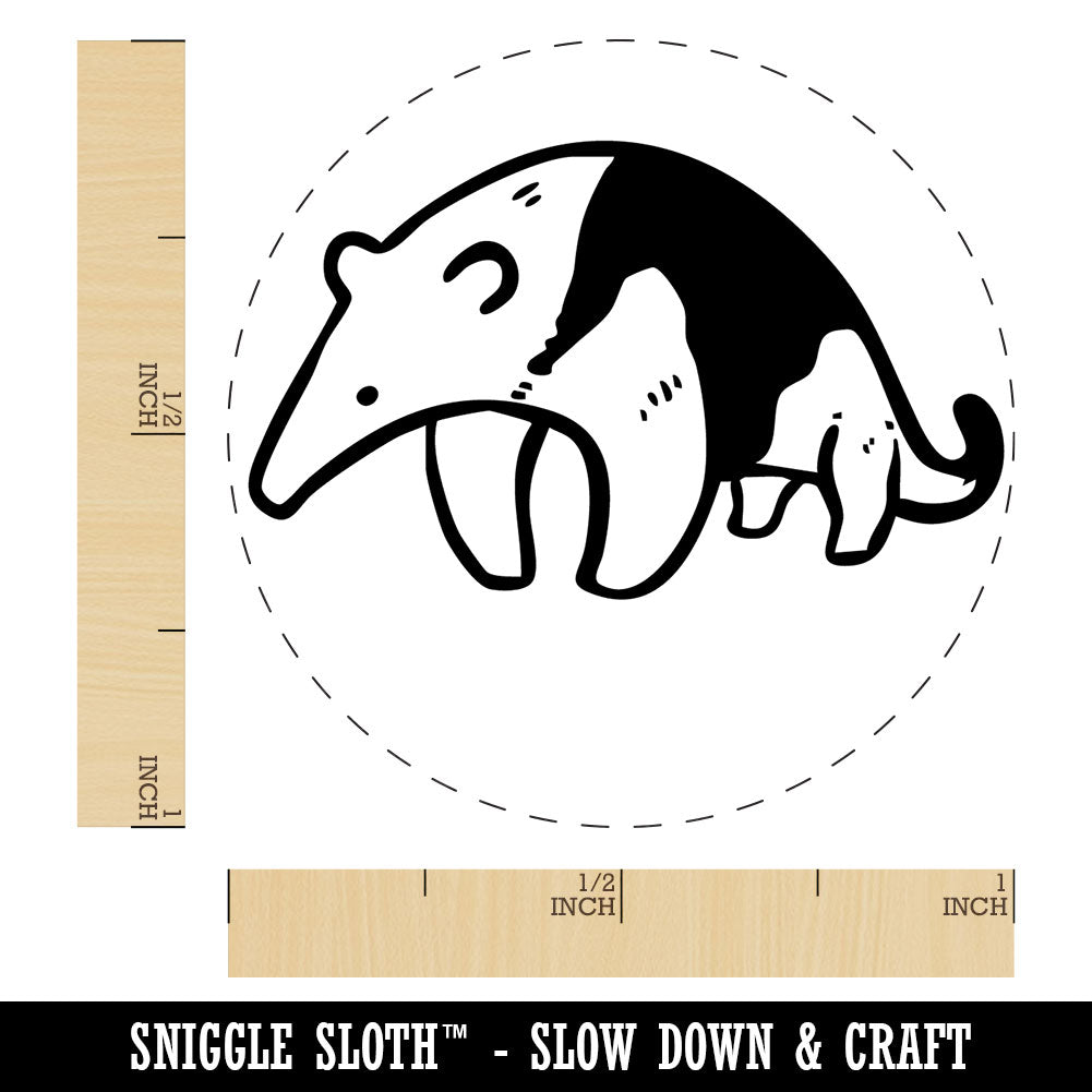 Collared Anteater Southern Tamandua Cute Animal Self-Inking Rubber Stamp for Stamping Ink Stamper Crafting Planners