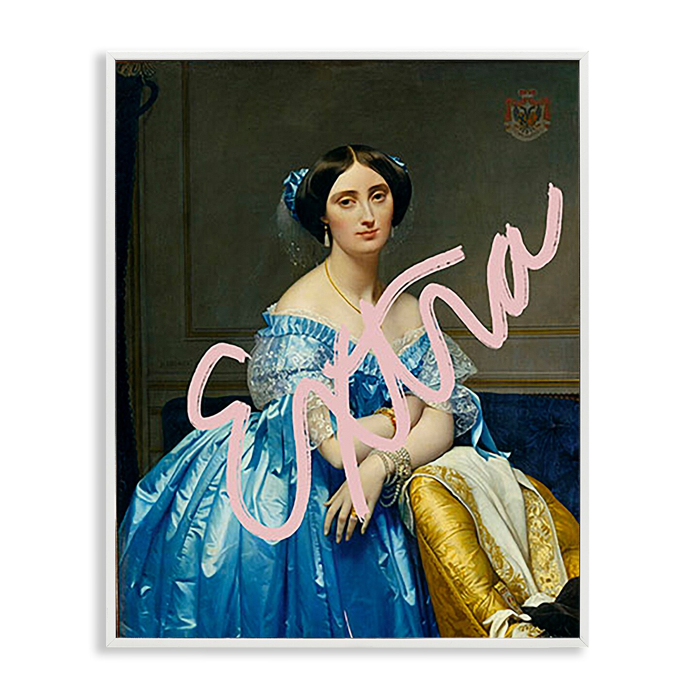 Stupell Industries Extra Classical Portrait Framed Giclee Wall Art Design by Ashley Singleton