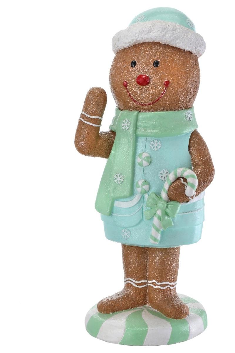 36&#x22; Resin Outdoor Gingerbread Boy: Pastel