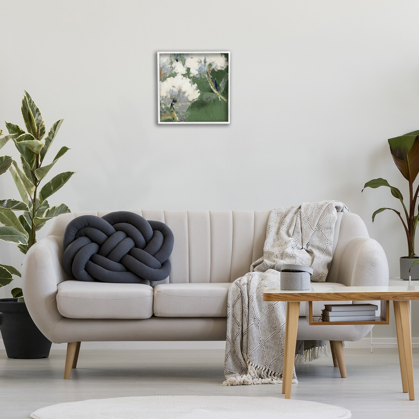 Stupell Industries Green &#x26; White Botanicals Framed Giclee Wall Art Design by Liz Jardine