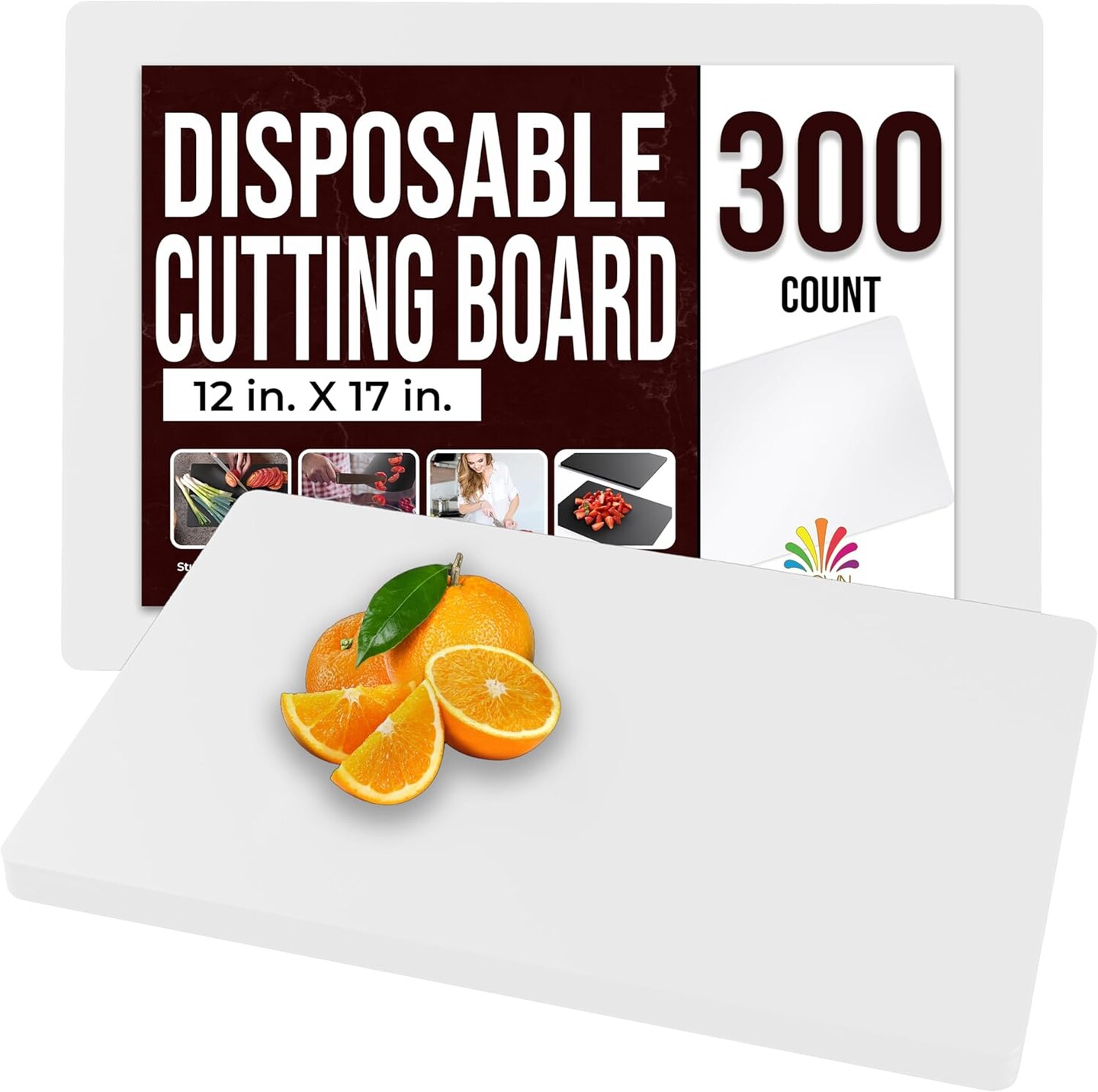 Disposable Multi-Use Plastic Work Surface Sheets for Crafting, Arts & DIY Projects, Classroom Activities, Baking & Food Prep, Table and Counter Protection, Single-Use Prep Mats in Multiple Sizes, Colors & Counts