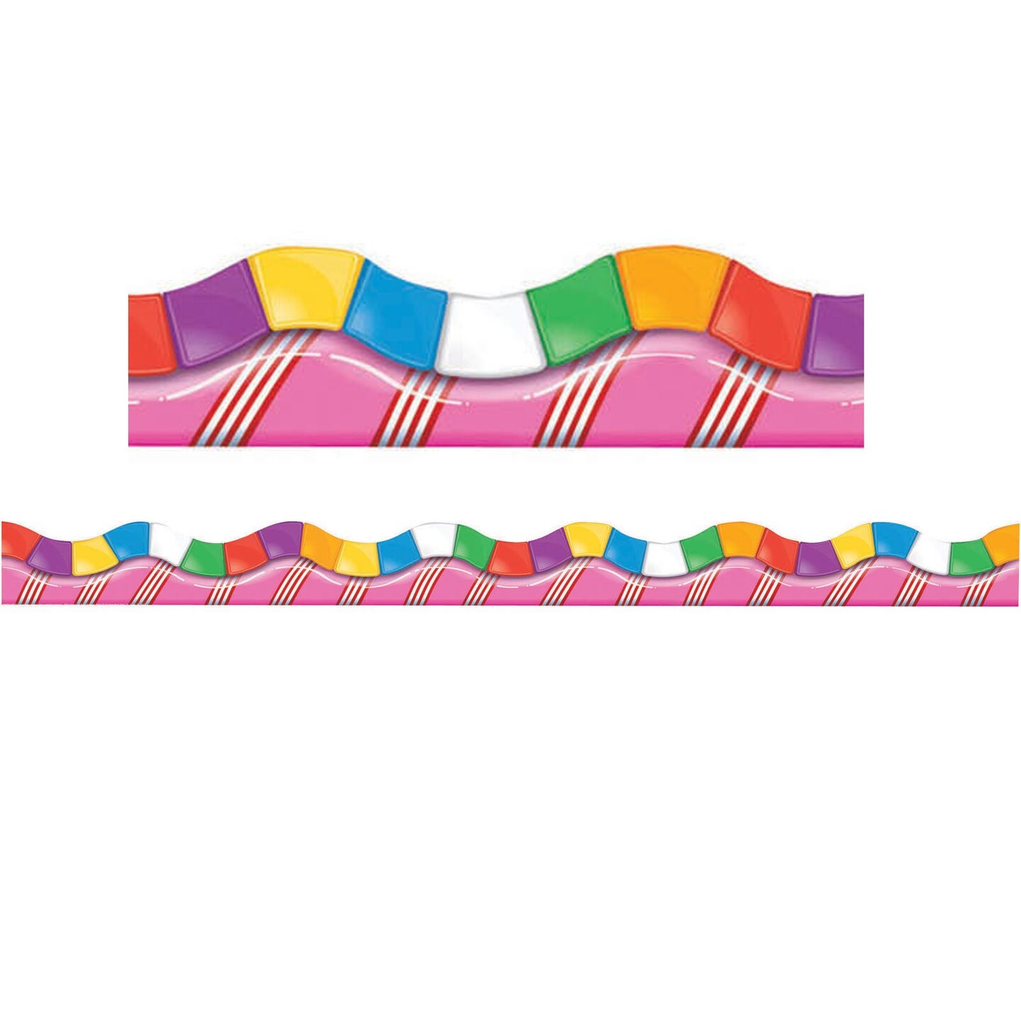 Candy Land&#x2122; Dimensional Look Extra Wide Die Cut Deco Trim&#xAE;, 37 Feet