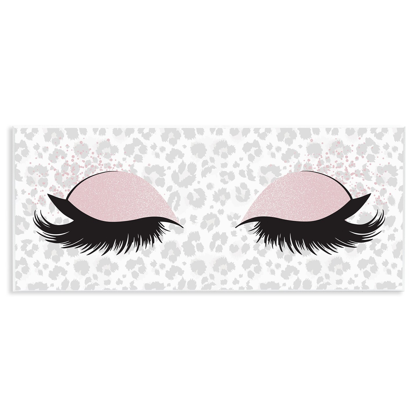 Stupell Industries Glam Makeup Leopard Pattern Wall Plaque Art