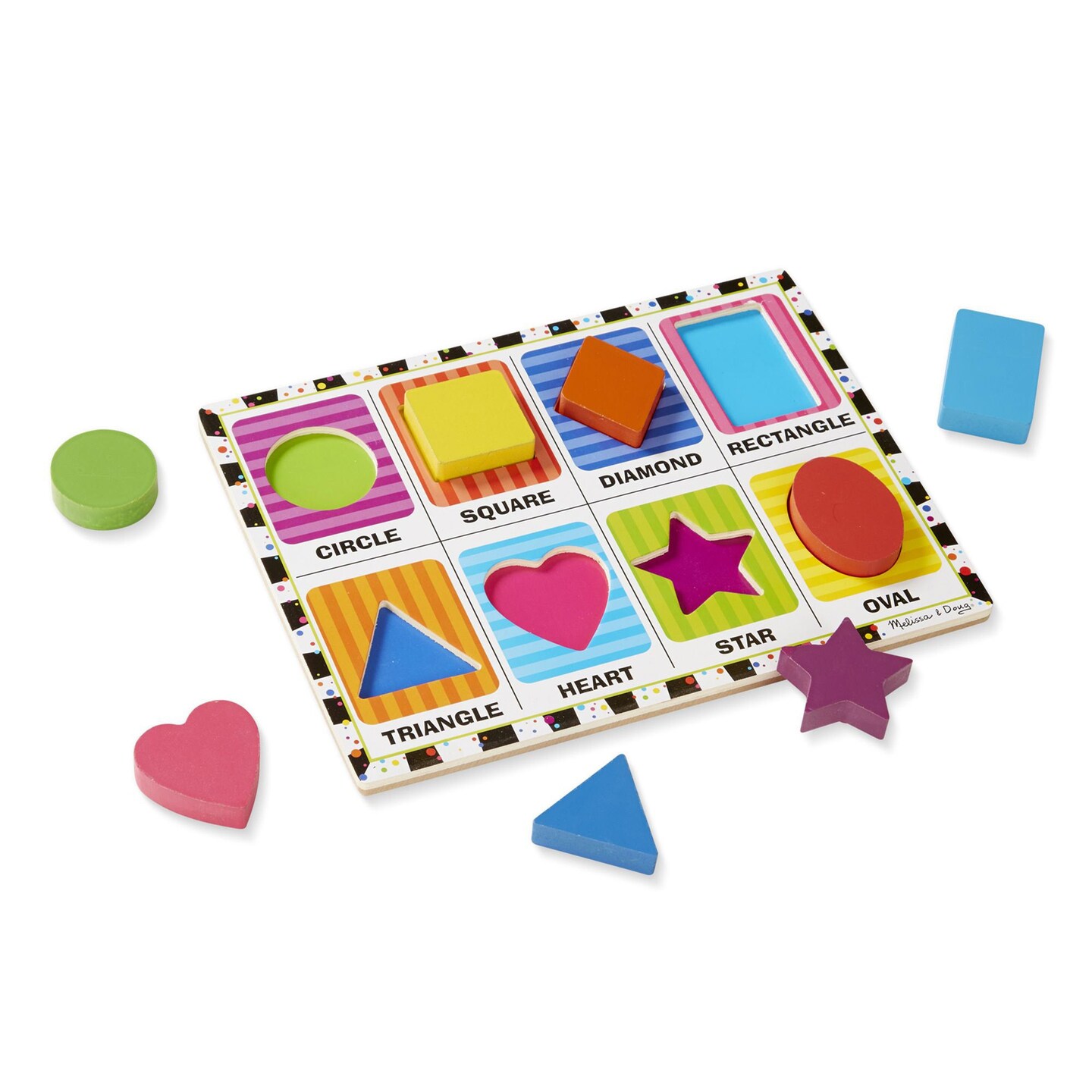 Shapes Chunky Puzzle, 9&#x22; x 12&#x22;, 8 Pieces