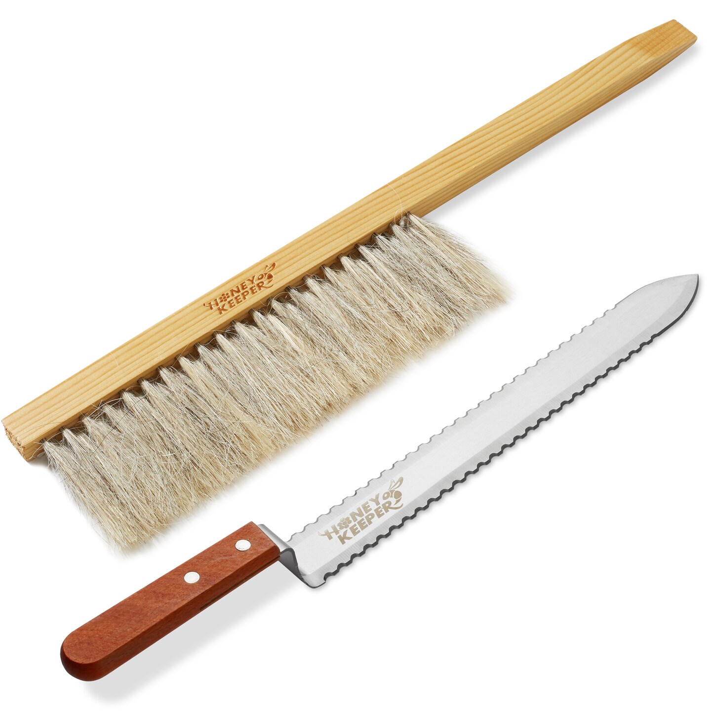 Honey Keeper 8-Piece Beekeeping Tool Kit - Essential Starter Supplies for Beginner Beekeepers