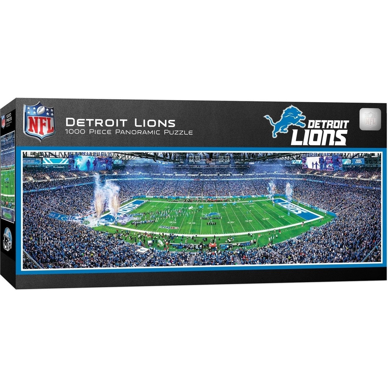 Detroit Lions 1000 Piece Panoramic Jigsaw Puzzle Ford Field Nfl Eco-Friendly