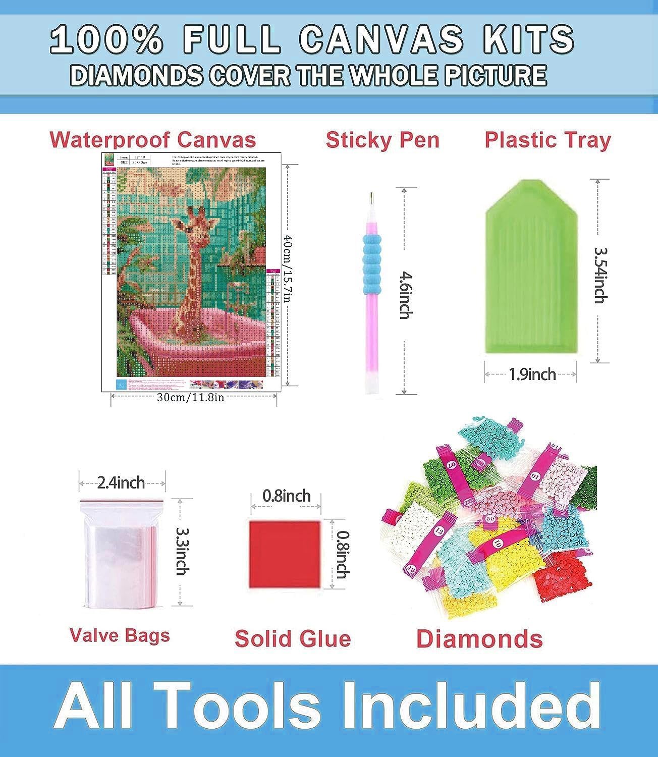 Giraffe Diamond Art Kits for Adults,DIY 5D Giraffe in The Bathtub Diamond Painting for Beginners,Round Full Drill Diamond Dots Paintings Picture Gem Art Craft for Home Wall Art Decor Gifts 12x16inch