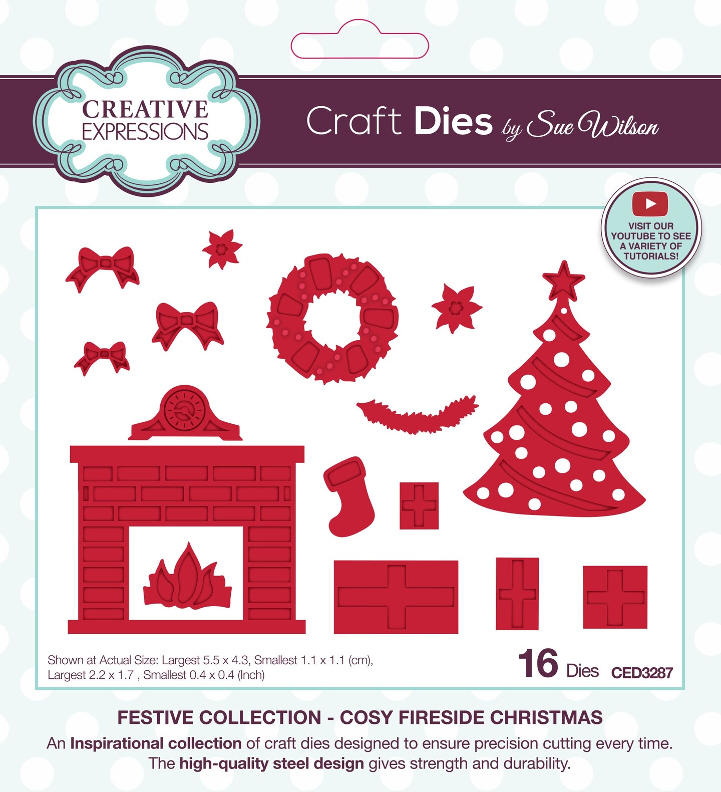 Creative Expressions Craft Dies By Sue Wilson-Festive Cozy Fireside Christmas